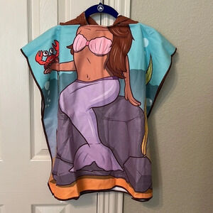 Ariel mermaid hooded bath or beach towel - new in package
